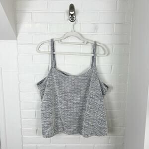 NWT LOFT Textured Knit Tank Top Size XXL